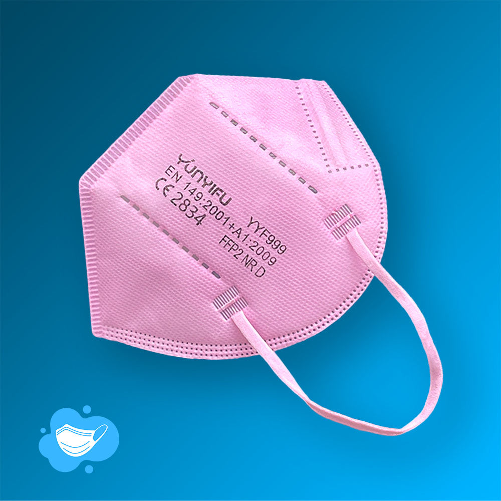 FFP2 Maske In Pink von HealthMask / ohne Ventil NR D (CE2834)
