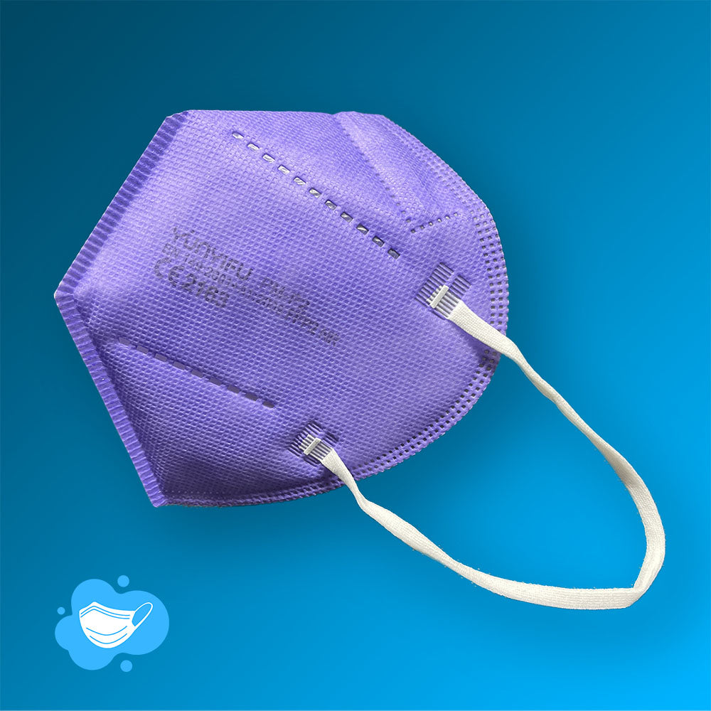 FFP2 Maske In Lila von HealthMask /  ohne Ventil (CE2195)