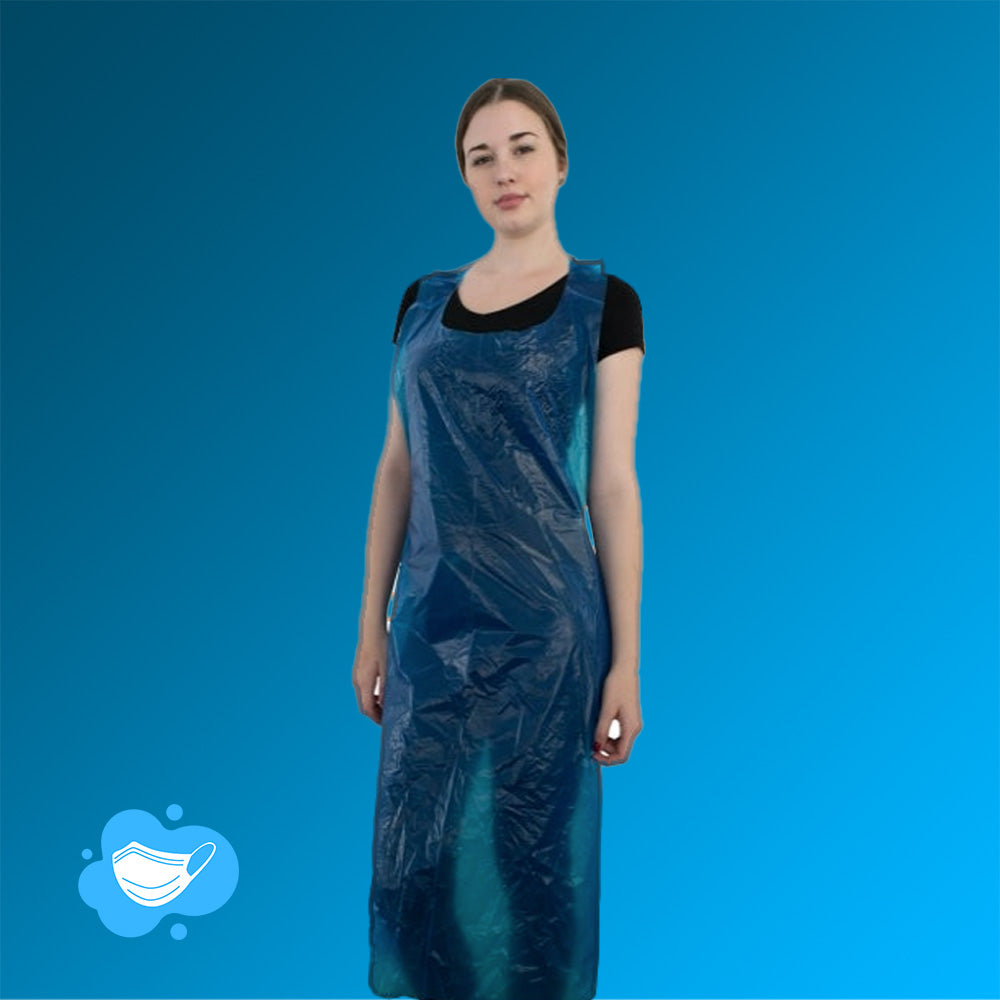 PE Schürze, blau von NITRAS, 80 x 125 cm