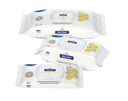 Bode Bacillol® 30 Sensitive Tissues- Flächendesinfektionstücher Flow-Pack