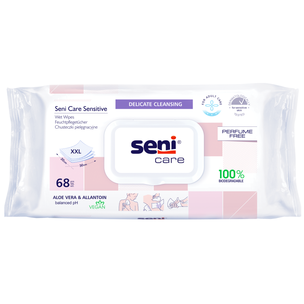 Sensitive Feuchpflegetücher von Seni Care