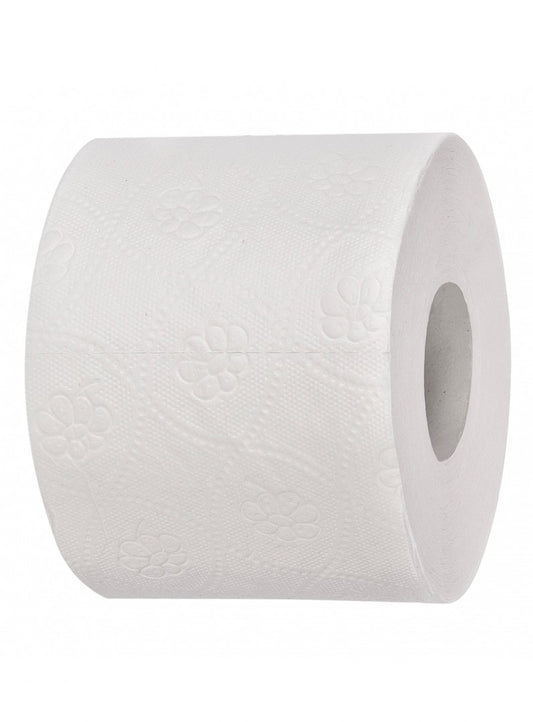 Toilettenpapier 3-lagig, 250 Blatt aus Zellulose - 72 Rollen