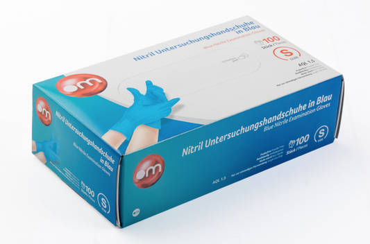 Nitril Handschuhe Blau 100 Stück AQL 1.5