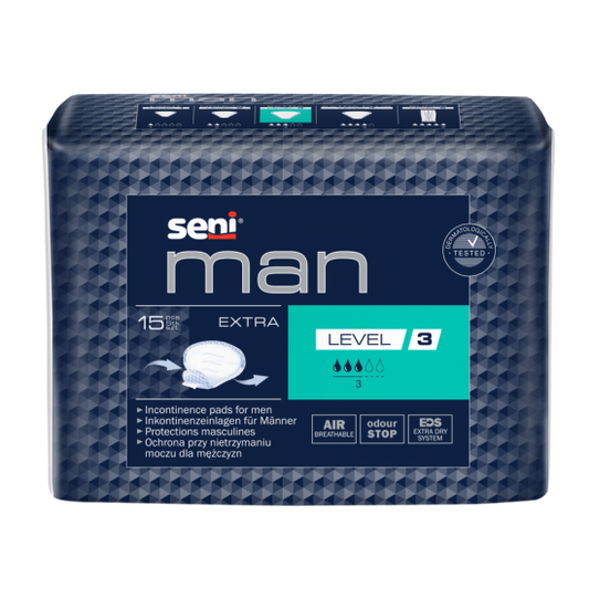 Seni Man atmungsaktive Inkontinenzeinlagen für Männer 15 Stück