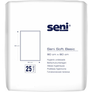 Seni Soft Basic - Bettschutz Unterlagen 60x90cm 25...
