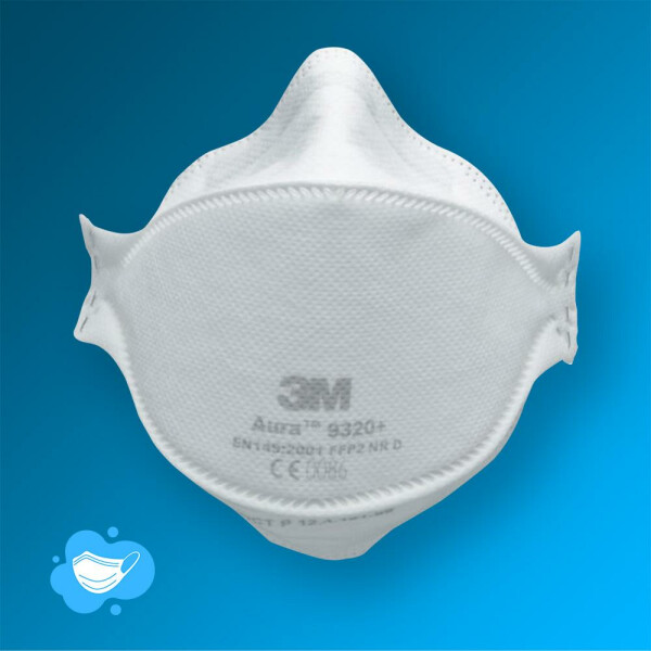 FFP2 Maske von 3M™ Aura™ 9320+ ohne Ventil (CE0086)