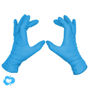 Nitril Handschuhe Blau Unigloves Pearl, 100 Stück...